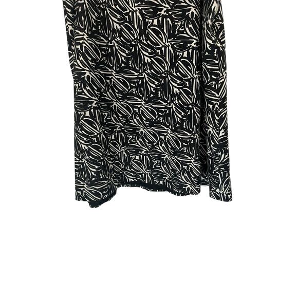 Lafayette 148 Plus Black White Office Work Career Linen Blend A-Line Skirt 18 - Picture 3 of 7